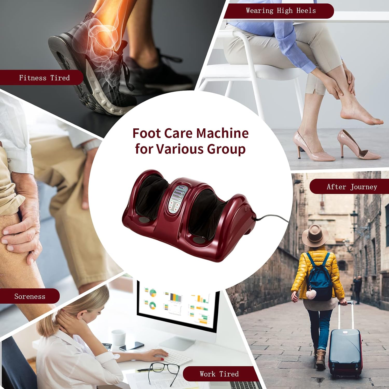 MedicPure Shiatsu Foot & Leg Deep Tissue Massage