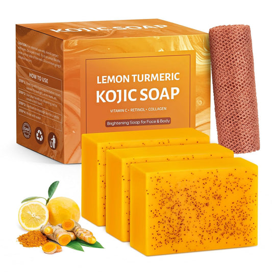 Lemon Turmeric and Kojic Soap